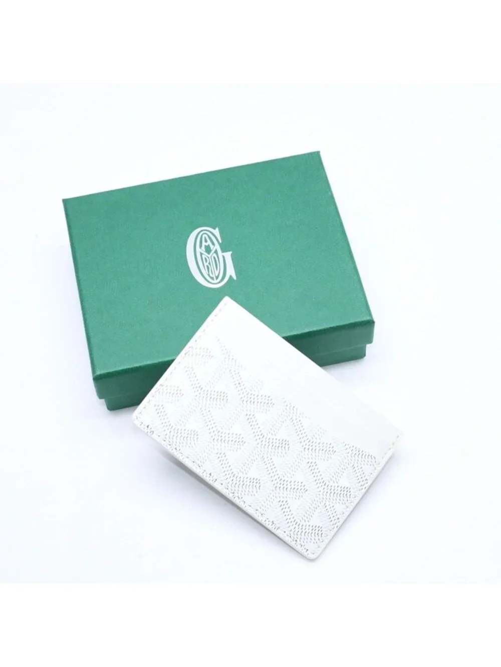 Goyard Saint Sulpice Card Case White Vauzel Calfskin